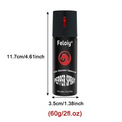 2 Pack Pepper Spray for Self Defense Max Strength Security – 0.68 fl oz