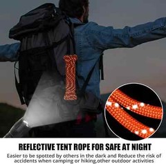 Reflective Paracord Rope 1000Ib – 100ft 4mm 12 Strand para Cords ⭐️⭐️⭐️⭐️⭐️