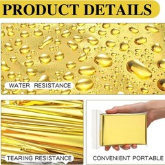 Outdoor Emergency Gold-sliver Survival Blanket Waterproof Curtain Foil Thermal M
