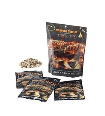 Chemical Free Charcoal Briquette Fire Starter Pouches for BBQ Grill Smoker – 3PK