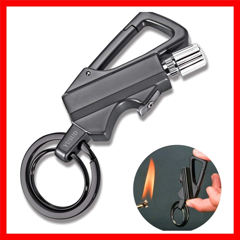 Permanent Match, Flint Fire Starter Never Ending Match Keychain Lighter with …