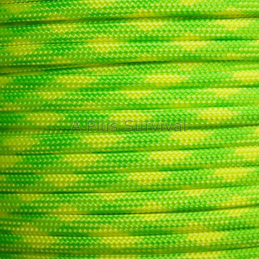 Day Glow Paracord 1000 Foot 550 lb Bracelet Camping Survival Kit Rope Cord