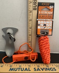 X-Stream Survival Pod with 15 accessories, UST Fire Starter + UST Eat-N Tool