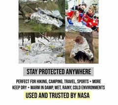 Emergency Mylar Thermal Blanket, Foil Rescue Survival Blanket – SILVER