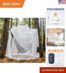 Insect-Resistant Mosquito Net with Carrying Pouch – Easy Set Up for Outdoor Fun