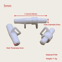 SquEqu 4 Set Pop-up Camping Tent Pole Joint Fittings 2.83 inches, White