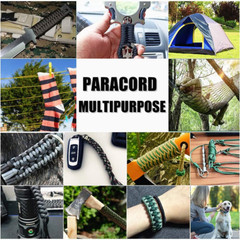 650Lb Paracord/Parachute Cord – 9 Strand Paracord Rope – 100′, 200′ Spools of Pa