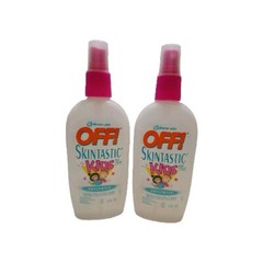 2 Vintage OFF! Skintastic KIDS Unscented 6 Oz Spray Pump Bottles