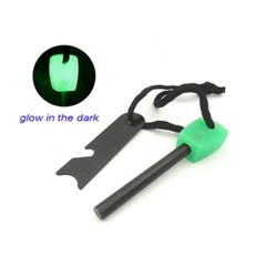 Flintsupplystore Glow-In-The-Dark Survival Fire Starter, 15,000 Strike Ferro Rod