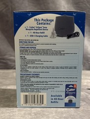Cutter – Eclipse Zone Mosquito Repellent Device, *New* Rechargeable Outdoor