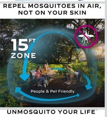 Thermacell Fuel-ZoneGuard Base Patio Shield Mosquito Repeller, 3 Pack NIP