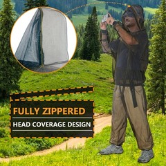 Mosquito Suit – Bug Mesh Pant & Jacket with Hood for Outdoor Protection from …