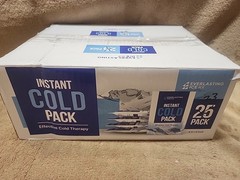 23 Packs of Single Use Instant Cold Packs Small 4″ x 6″.