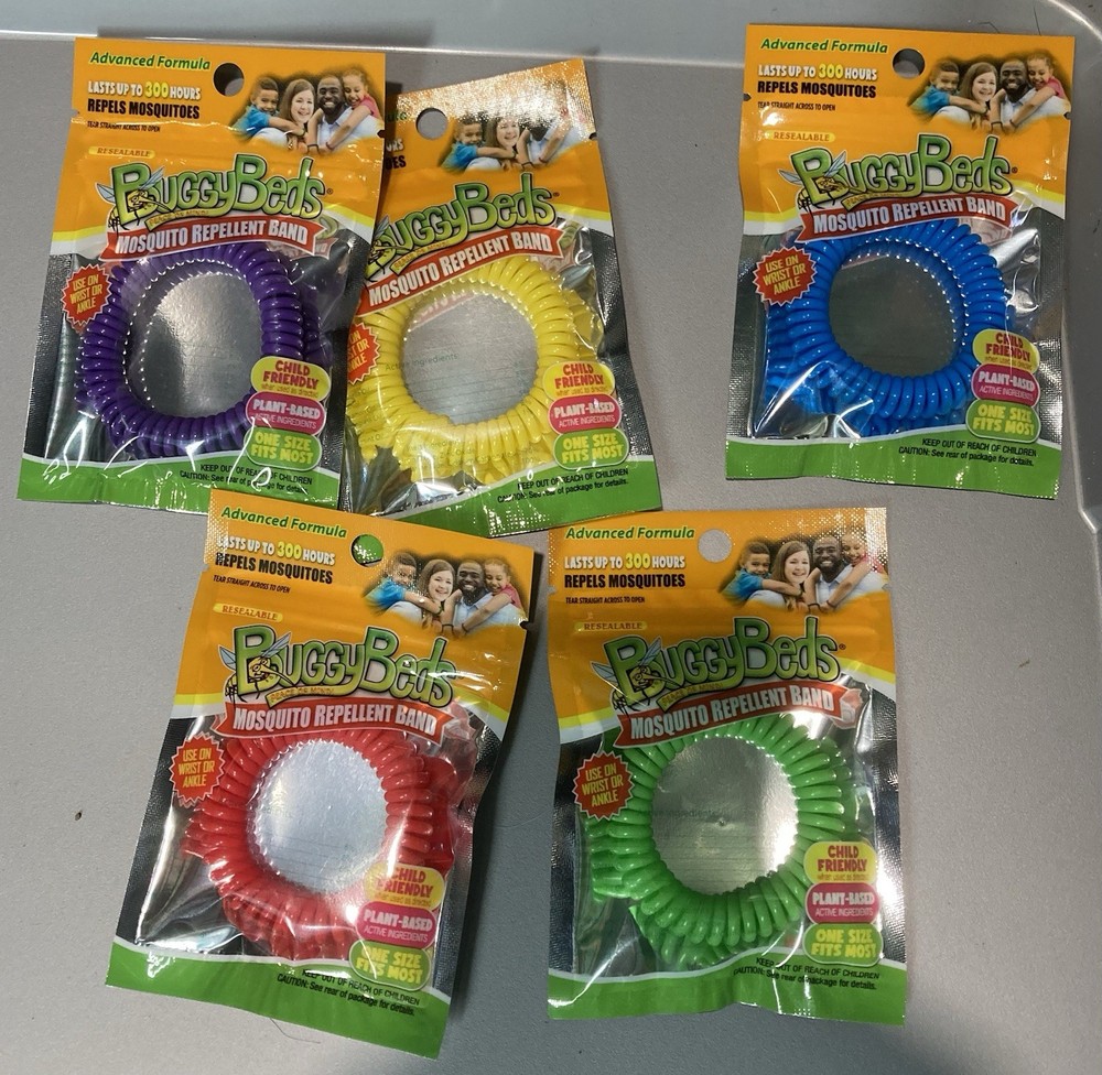 Buggy Beds Mosquito Repellent Band, 5 Pack
