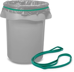 Rubber Bands for 55 Gallon Trash Cans – 6 Pack | Secure 55 Green