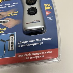 Ready America Emergency Power Station Flashlight Phone Charger Radio