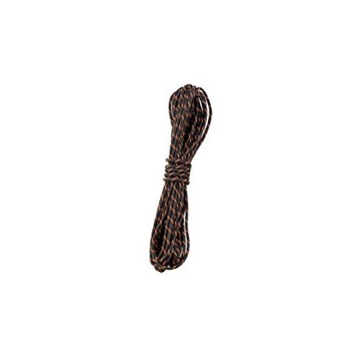 550 Paracord with Reflective Tracer – 35 ft | Black/Orange Nylon Rope for