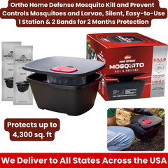 Ortho Home Defense Mosquito Kill & Prevent Station Covers 4300sqft -2 Month Kit