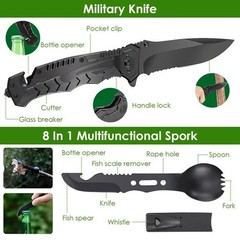 47PCS Survival Kit Emergency Gear EDC Outdoor Camping Hiking Tool Set