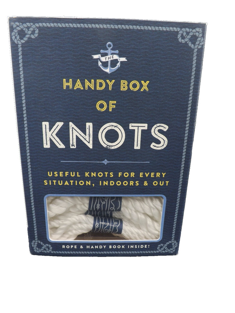 New 2018 Handy Box of KNOTS Rope & Book for Every Situation Indoor or Out NSB