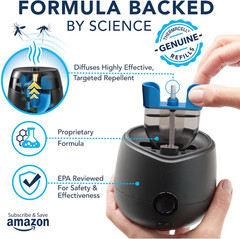 Rechargeable Mosquito Repeller Refills 20 Ft Protection No DEET E-Series Radius