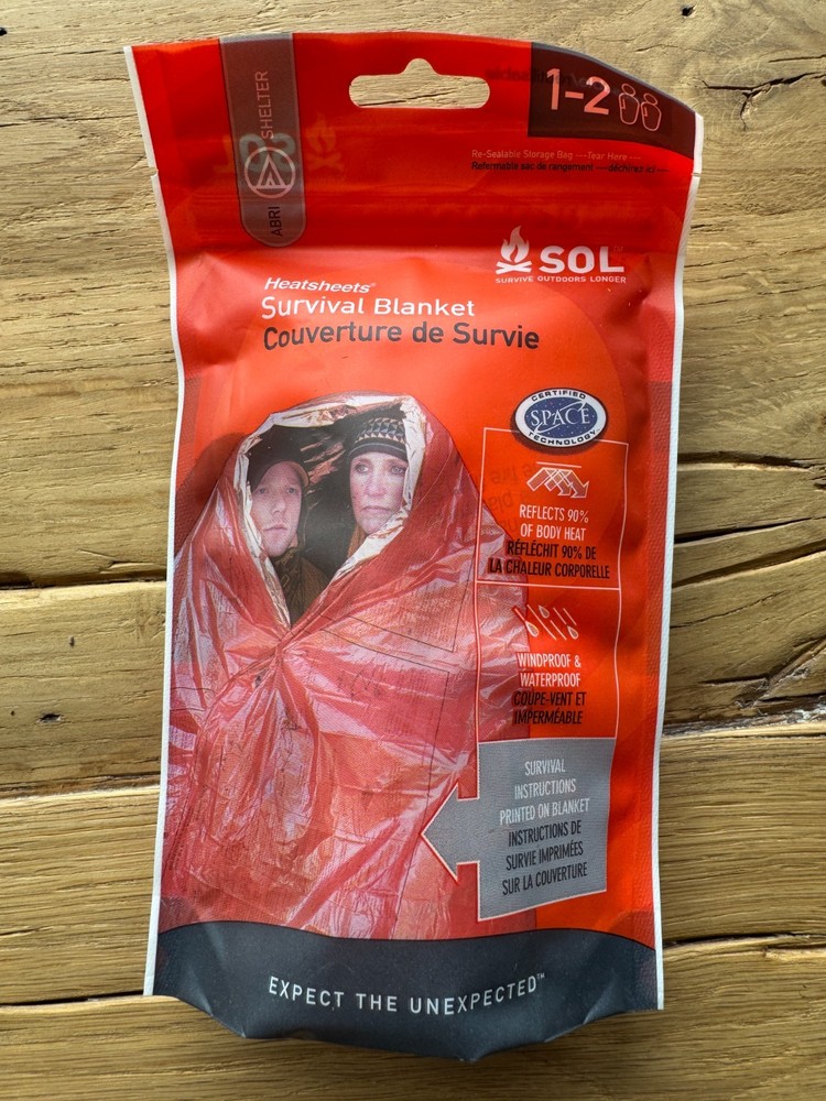SOL (Survive Outdoors Longer) Heatsheets Survival Blanket 4140-1055