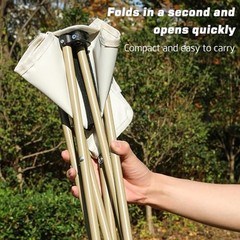 Sturdy and Compact Folding Chair Ideal for Queuing or Waiting Outdoors