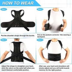 Back Brace Posture Corrector, Adjustable Posture Back Brace Support Shoulder …