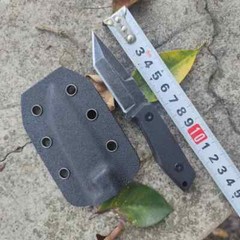 1PCS Stainless Steel Small Fixed Blade Kydex Sheath Knife G10 Handle Portable