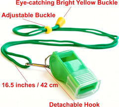 12 Packs Sports Whistles with Lanyard, for Coaches, Referees and Officials