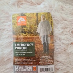 5 Pack Emergency Hooded Rain Poncho Raincoat Reusable Unisex One Size Fits Most
