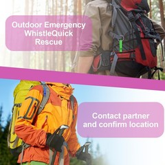 12 Pcs Emergency Whistle Aluminum Extra Loud Survival Whistle with Keychain
