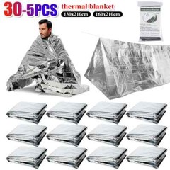 Outdoor Emergency Survival Blanket First Aid Rescue Kit Waterproof Foil Thermal