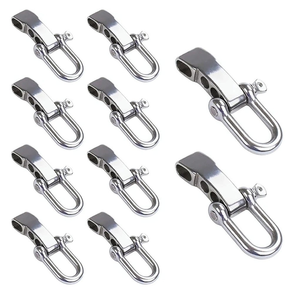10Pcs Paracord Bracelet Shackle Buckle, Bow Anchor Shackle Clasp D Shackle6180
