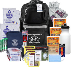 All-In-One 72-Hour Emergency Survival Kit for 4 – Premium Black Backpack