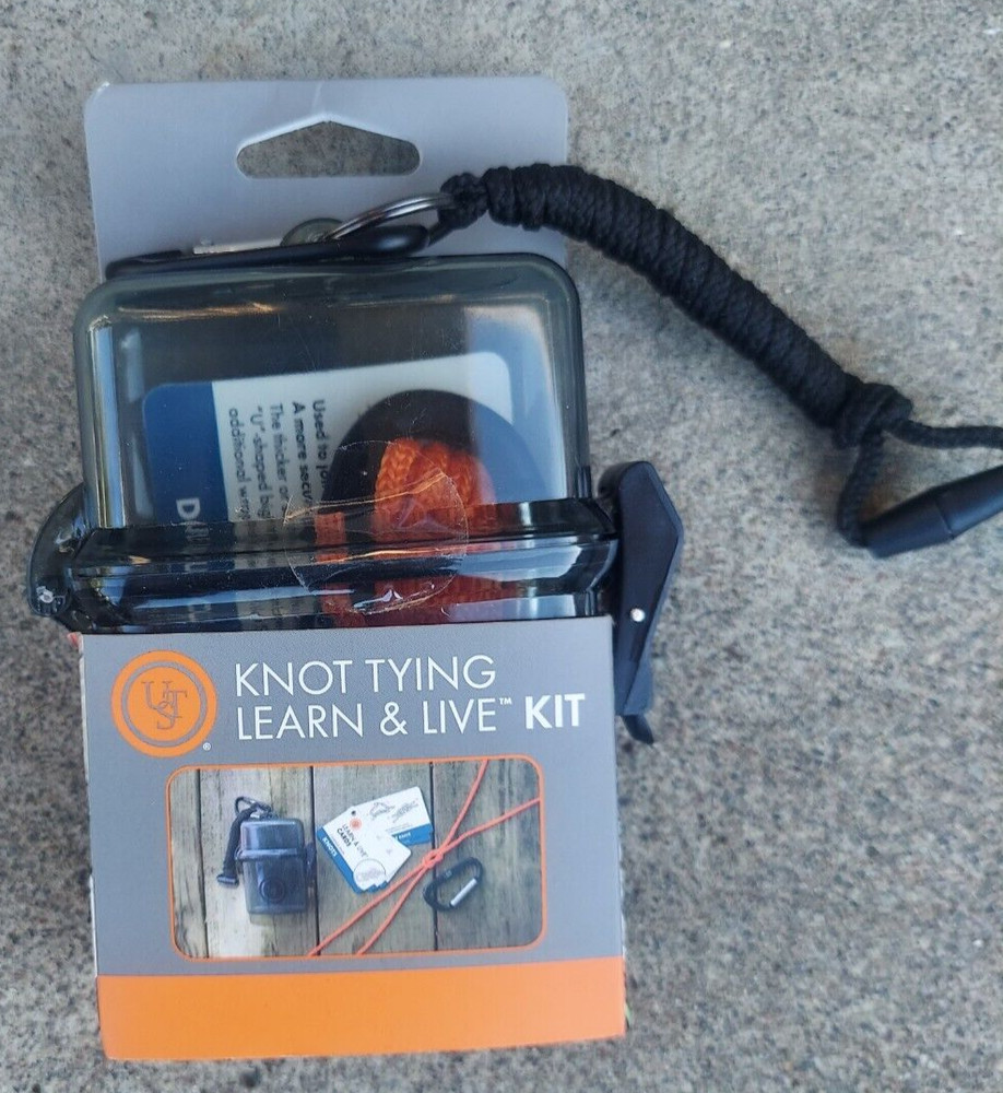 UST Knot Tying Kit Learn & Live – Watertight storage case & Knot tying cards