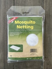 Coghlan’s Mosquito Netting 48” x 72” 180 Fine Mesh Polyester Washable Indoors/Ou