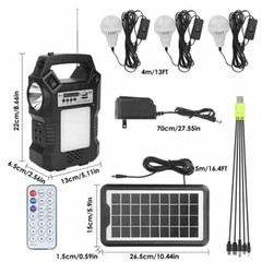 Outdoor Emergency Survival Kit Camping Tactical Tools Solar Power Bank Generator