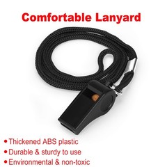 Loud Plastic Whistles with Lanyard Bulk for Coaches, Referees, Officials