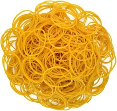 1000pcs Rubber Bands, Bank Paper Bills Money Dollars 6mm-1000pcs, Yellow