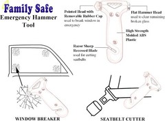 6 Pack Emergency Escape Tool – Essential Seatbelt Cutter & Window Breaker