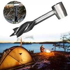 Hand Drill Auger Wrench Survival Gear Tool Jungle Outdoor Camping Bushcraft Kits