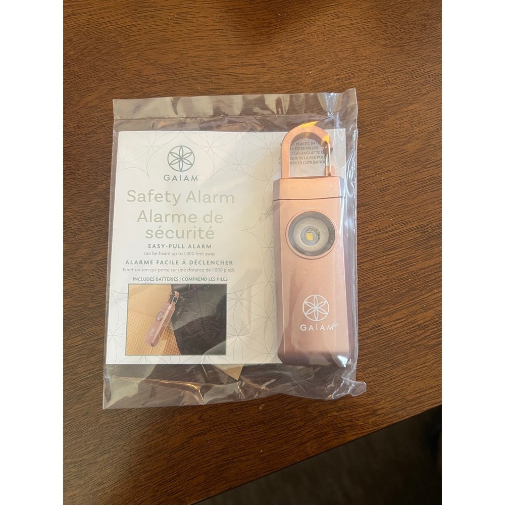 GAIAM Rose Gold Personal Alarm NEW IN PACKAGE