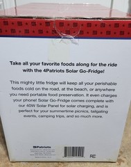 4Patriots Solar Go-Fridge With Extra Rechargeable Battery – PICKUP ONLY!!!