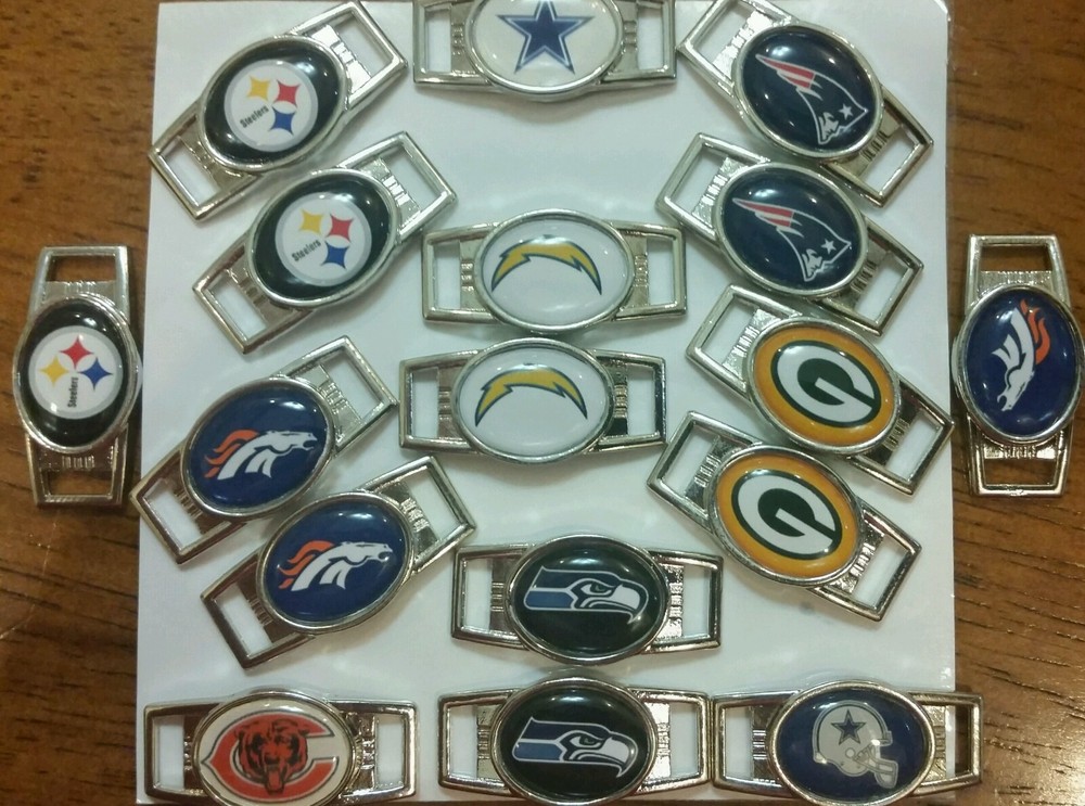 NFL Teams Shoelace Charms Lot of 2