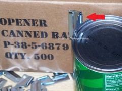 P38 & P51 Can Opener 10 Pack Shelby + Key Rings Mess Camping Survival Military