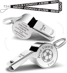 Whistle for Coaches Whistles, Sports Coach Gifts for Men Teacher Lanyard |