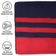 Mt. Rainier Wool Blanket Over 4 Pounds Warm, Heavy, Washable, Large | Great…