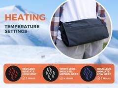 Thermalstep Electric Heated Hand Warmer Pouch Portable Up To 200F Heat Ideal