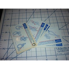 Pro-Knot 14 Best Knots Tying Reference Cards Waterproof Pocket Guide USA 3.5in